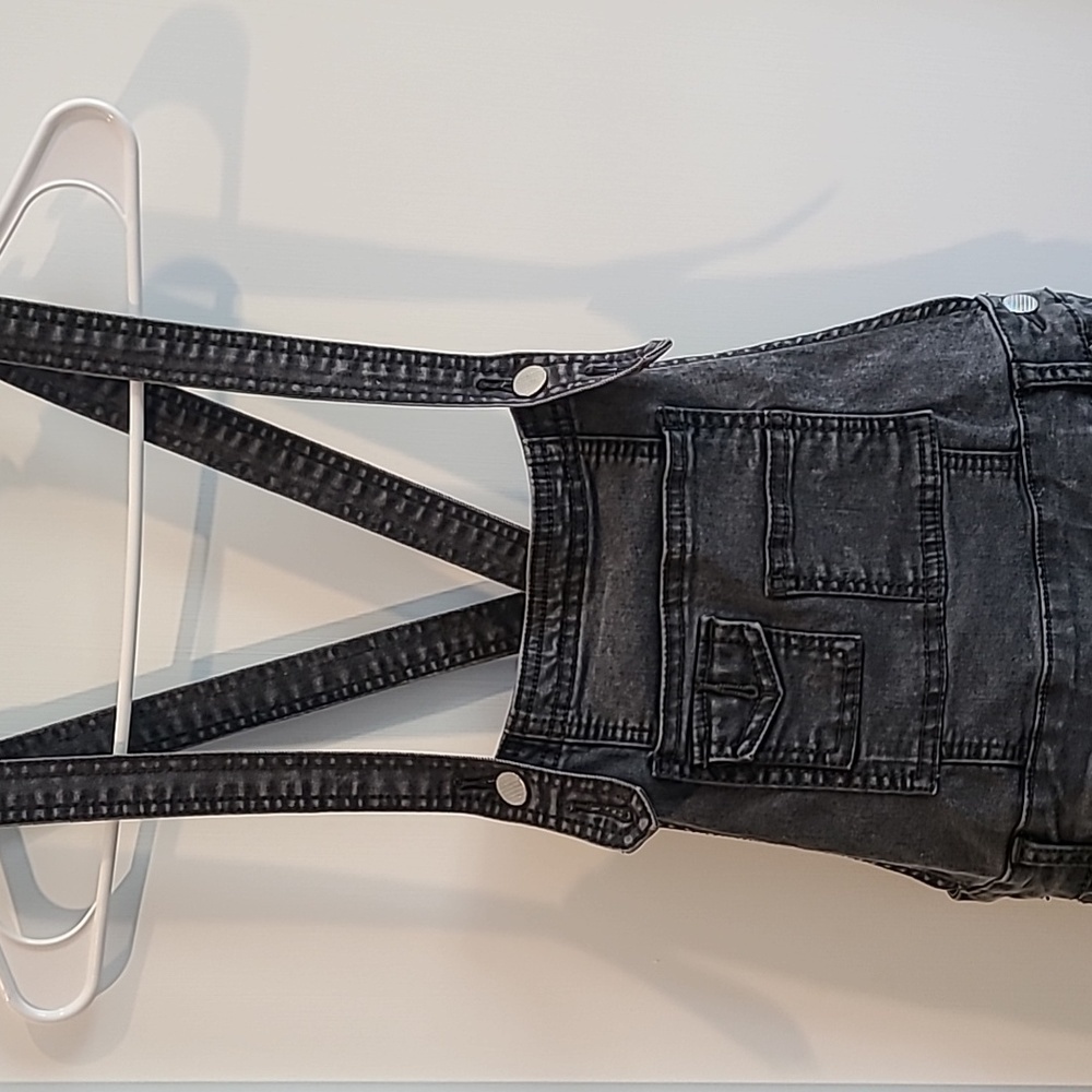 Free People Denim Jumpsuit | Size 25 | Distressed faded black​ - Picture 2 of 15